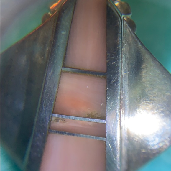 Ray Tracey Earrings with inlay Native American - Picture 4 of 8